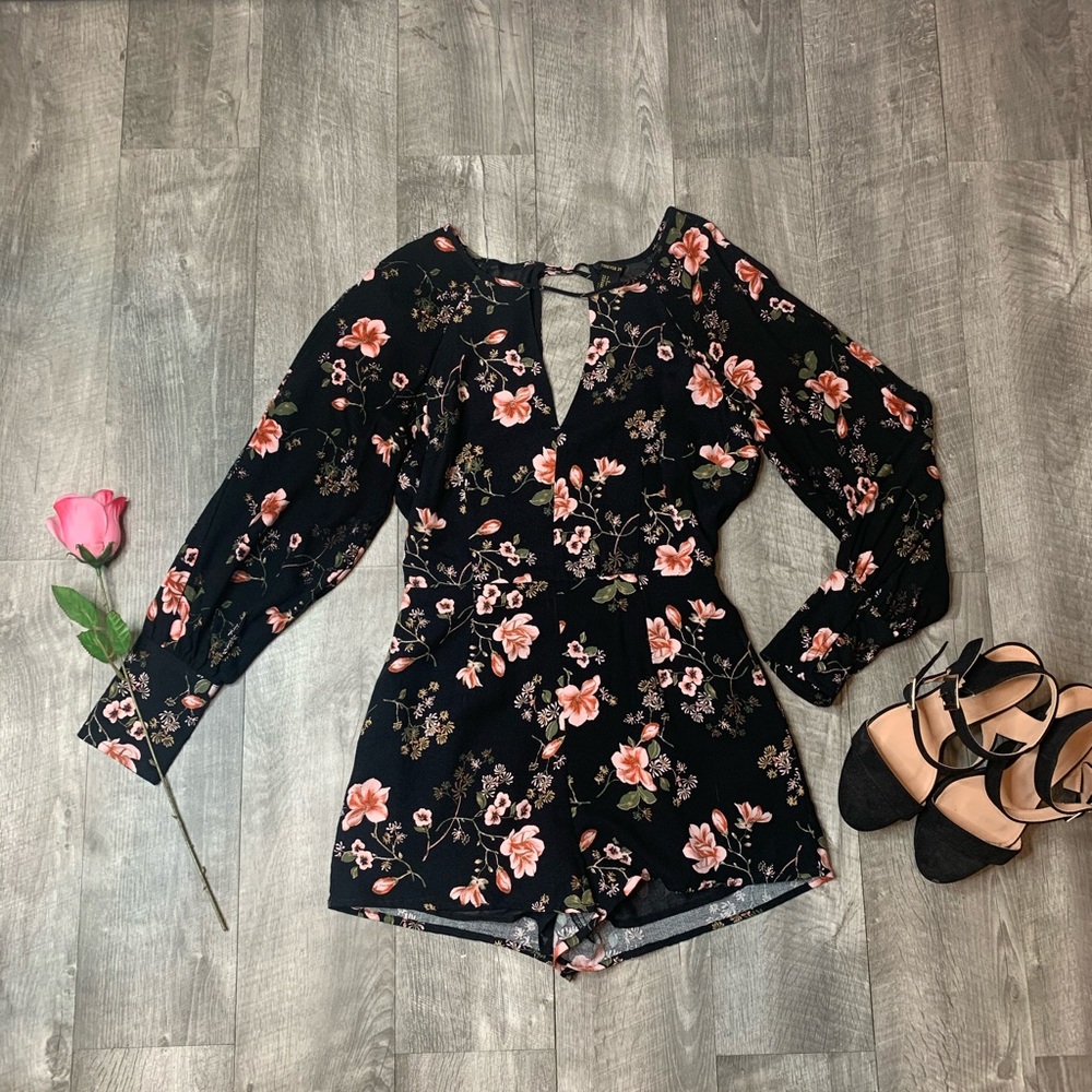 Black floral Jumpsuit